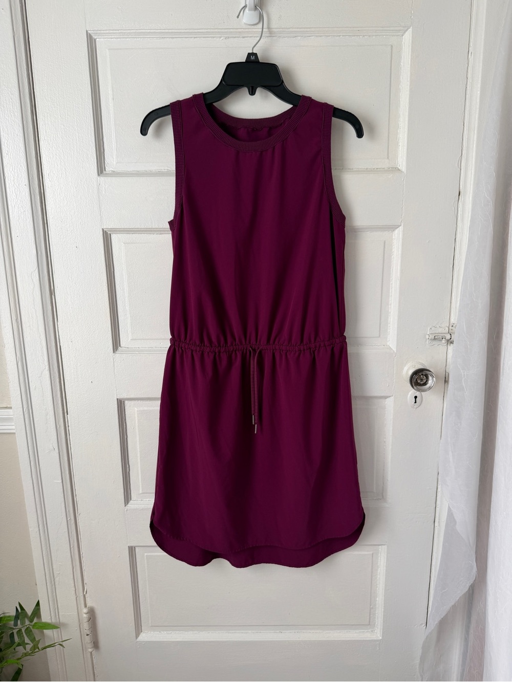 ATHLETA Rincon Dress Beach Plum Sleeveless Drawstring Cinch Waist Mini Sporty S - Picture 17 of 17